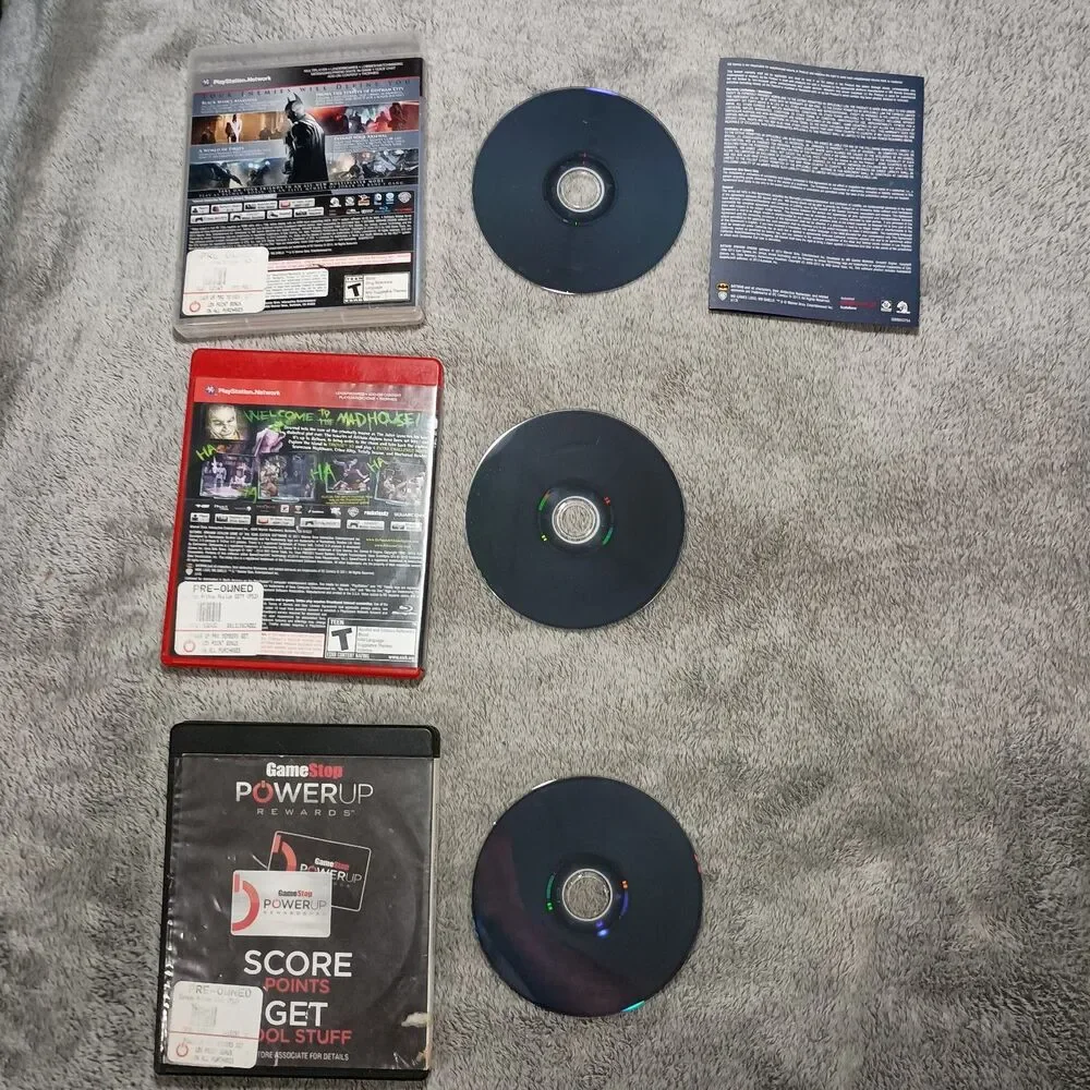 Batman 3 Games Lot Trilogy Arkham Origins W/ Manual Asylum City PlayStation PS3